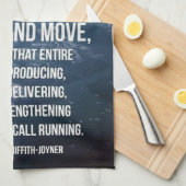 Linge De Cuisine Né à courir - Motivation de l'entraînement (Quart Plié)