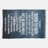 Linge De Cuisine Né à courir - Motivation de l'entraînement (Horizontal)