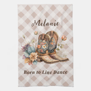 Linge De Cuisine Né pour la danse en ligne et jouer Kirchen Serviet