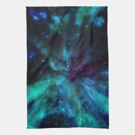 Linge De Cuisine Nebula Turquoise (Vertical)