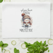 Linge De Cuisine Neige et Gui (Plié)