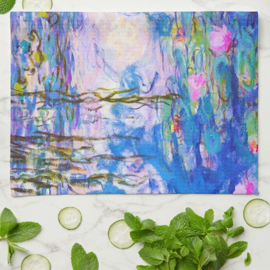 Linge De Cuisine Nénuphars Claude Monet (Plié)