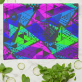 Linge De Cuisine Neon abstrait. (Plié)