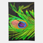 Linge De Cuisine Neon Colors Peacock Feather (Vertical)