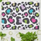 Linge De Cuisine Neon Empreinte de léopard (Plié)