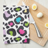 Linge De Cuisine Neon Empreinte de léopard (Quart Plié)