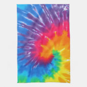 Linge De Cuisine Neon Rainbow Retro Tie Dye Design (Vertical)