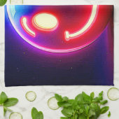 Linge De Cuisine Neon Smile : Joyeux Feu (Plié)