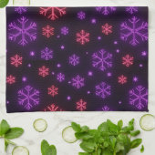 Linge De Cuisine Neon Snowflakes (Plié)