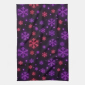 Linge De Cuisine Neon Snowflakes (Vertical)
