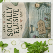 Linge De Cuisine Nessie Cryptide Confortable Élusive Socialement Lo (Plié)