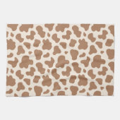 Linge De Cuisine Neutral Cow Print Western Cowboy Beige Brown (Horizontal)