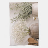 Linge De Cuisine Neutral Kitchen Towel Farmhouse Wildflower Floral (Vertical)
