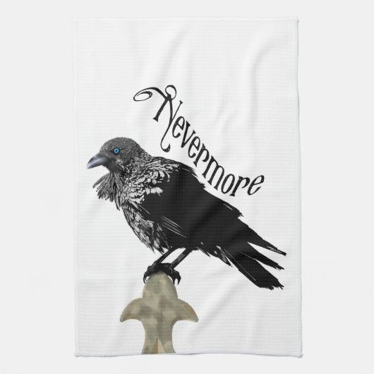 Linge De Cuisine Nevermore Raven (Vertical)