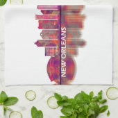 Linge De Cuisine New Orleans Louisiana Skyline (Plié)