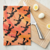 Linge De Cuisine New York Boogie Nights Guitare Orange (Quart Plié)