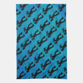 Linge De Cuisine New York Boogie Nuits Saxophone Bleu (Vertical)