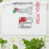 Linge De Cuisine New York City Noël NYC Bâtiments Noël Noël (Plié)