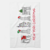 Linge De Cuisine New York City Noël NYC Bâtiments Noël Noël (Vertical)