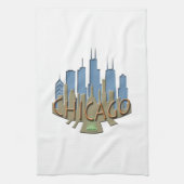 Linge De Cuisine Newwave d'horizon de Chicago pour la plage (Vertical)