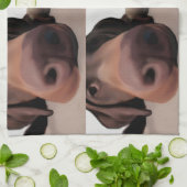 Linge De Cuisine Nez de chien de tissu de cuisine (Plié)