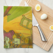 Linge De Cuisine Night Cafe par Vincent van Gogh (Quart Plié)