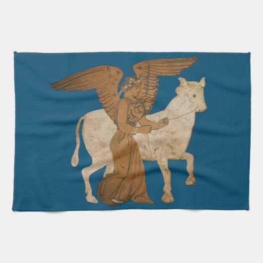 Linge De Cuisine Nike et un taureau (Horizontal)