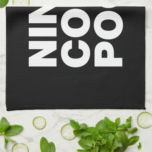 LINGE DE CUISINE NIN & COM & POOP. (Plié)