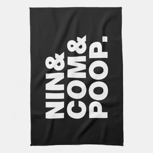 LINGE DE CUISINE NIN & COM & POOP. (Vertical)