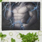 Linge De Cuisine No More Mr Nice Guy Funny Alpha Wolf Meme Brainrot (Plié)