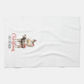 Linge De Cuisine Noël à la ferme Barnyard animal (Horizontal)