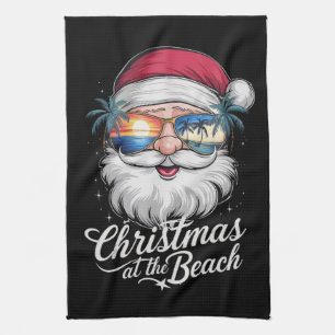 Linge De Cuisine Noël à la plage Vacances d'été hawaïennes