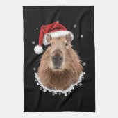 Linge De Cuisine Noël amusant de Capybara (Vertical)