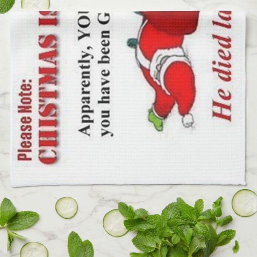 Linge De Cuisine Noël annulé (Plié)