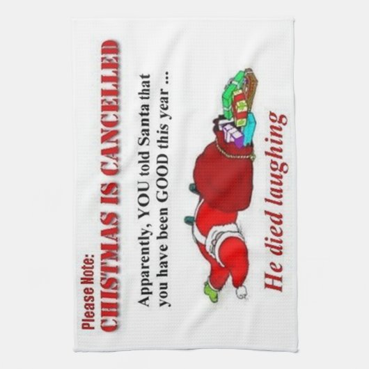 Linge De Cuisine Noël annulé (Vertical)