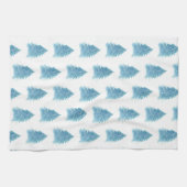 Linge De Cuisine Noël Arbre bleu Aquarelle Motif (Horizontal)