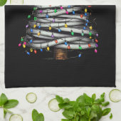 Linge De Cuisine Noël Arbre clair (Plié)