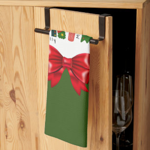 Linge De Cuisine Noël Arc-en-ciel laissez neiger