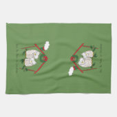 Linge De Cuisine Noël aux chouettes (Horizontal)