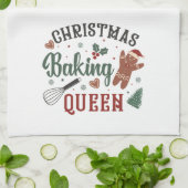 Linge De Cuisine Noël Baking Queen Noël (Plié)