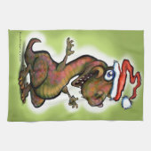 Linge De Cuisine Noël bébé T-Rex (Horizontal)