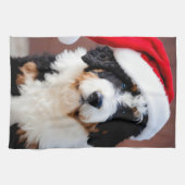Linge De Cuisine Noël Bernedoodle (Horizontal)
