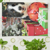 Linge De Cuisine Noël - border collie - Yaeger (Plié)