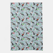 Linge De Cuisine Noël Boston Terrier (Vertical)