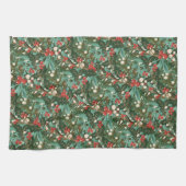 Linge De Cuisine Noël botanique traditionnel unique (Horizontal)