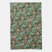 Linge De Cuisine Noël botanique traditionnel unique (Vertical)