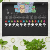 Linge De Cuisine Noël Cat Tree laid Noël (Plié)