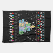 Linge De Cuisine Noël Cat Tree laid Noël (Horizontal)