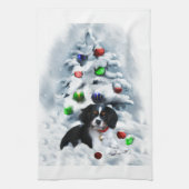 Linge De Cuisine Noël Cavalier King Charles Spaniel (Vertical)