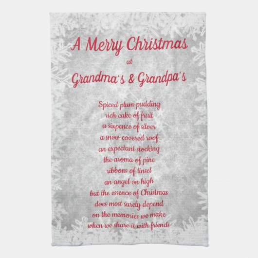 Linge De Cuisine Noël chez Grandma's & Grandpa's Kitchen Towels (Vertical)